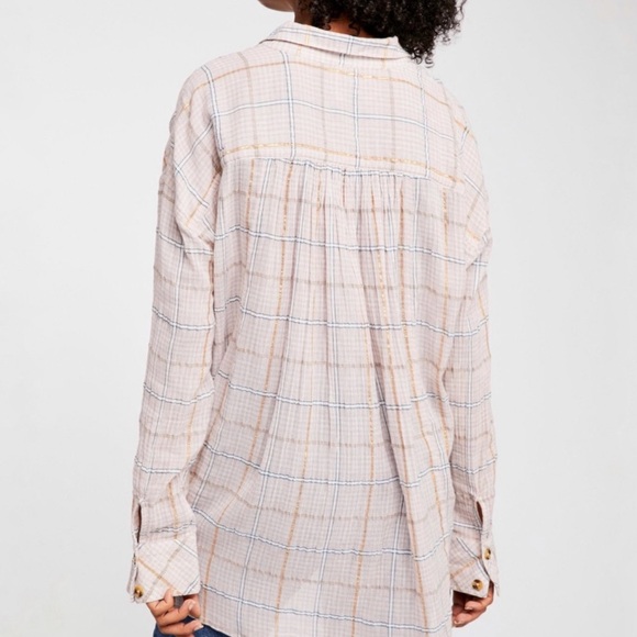 Free People Break My Stride Metallic Plaid Shirt
Medium - Picture 3 of 9
